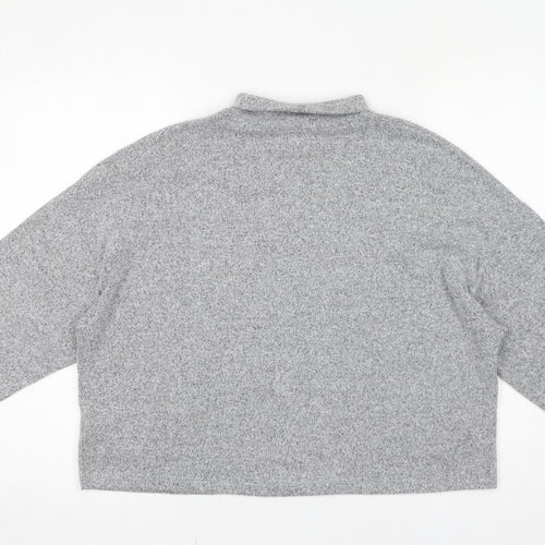 New Look Womens Grey Roll Neck Polyester Pullover Jumper Size S
