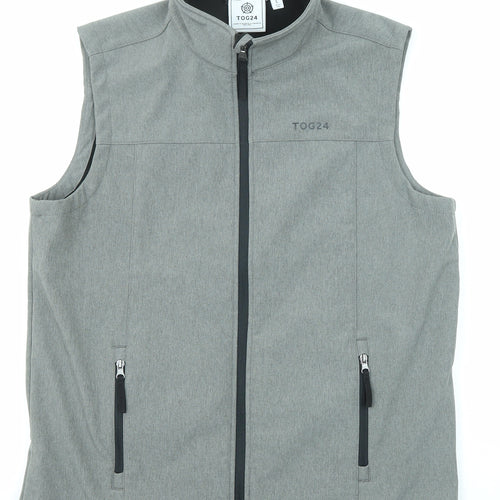 TOG24 Mens Grey Gilet Jacket Size L Zip