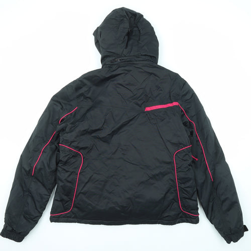 Parallel Womens Black Windbreaker Jacket Size 16 Zip
