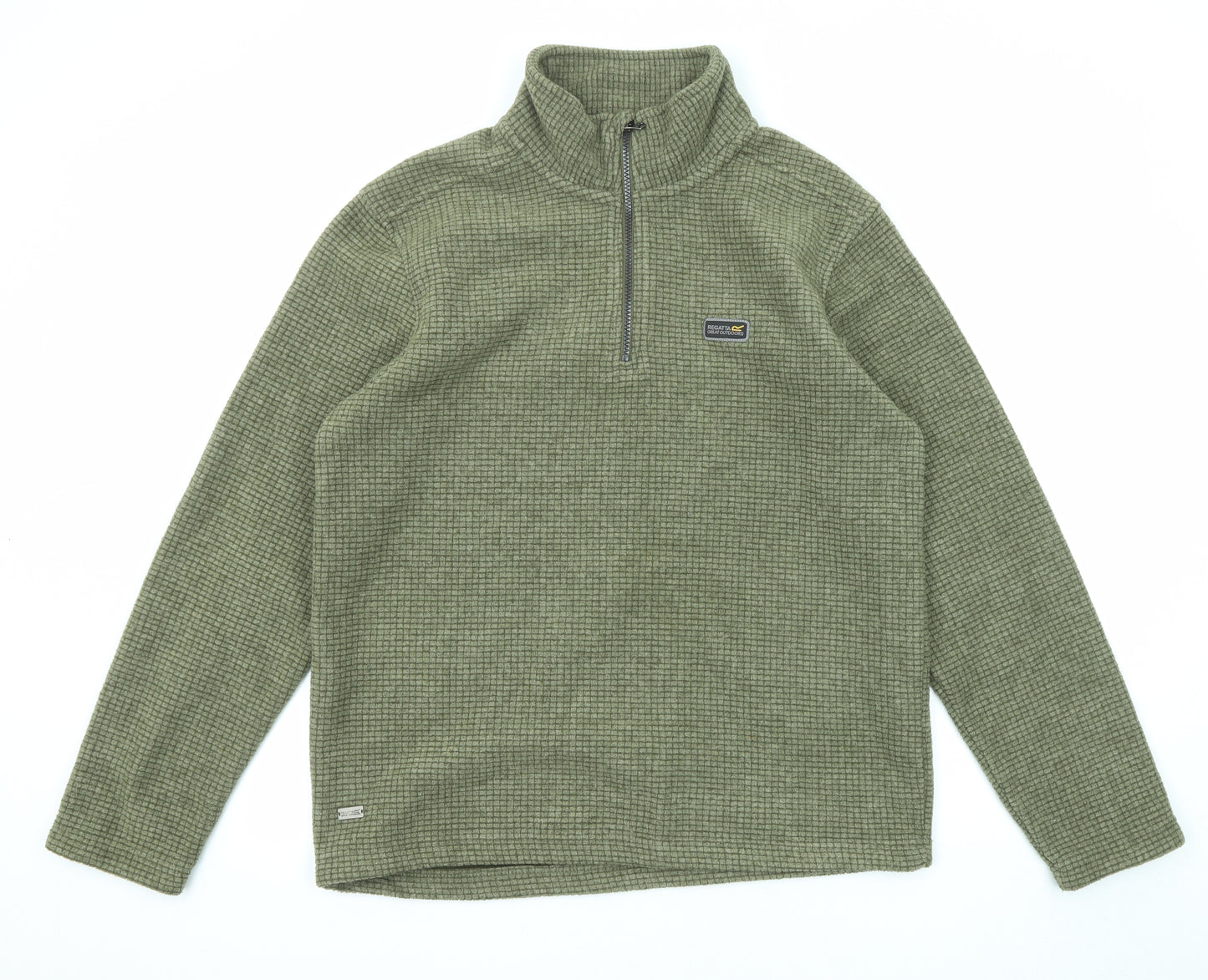 Regatta Mens Green Polyester Henley Sweatshirt Size L