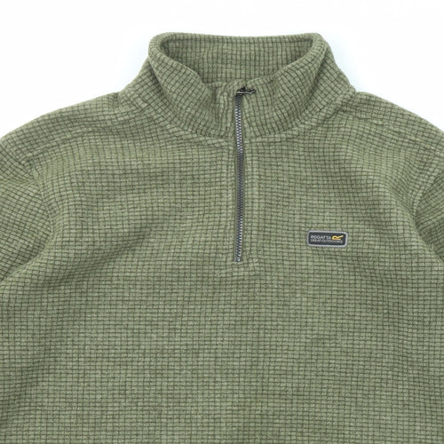 Regatta Mens Green Polyester Henley Sweatshirt Size L