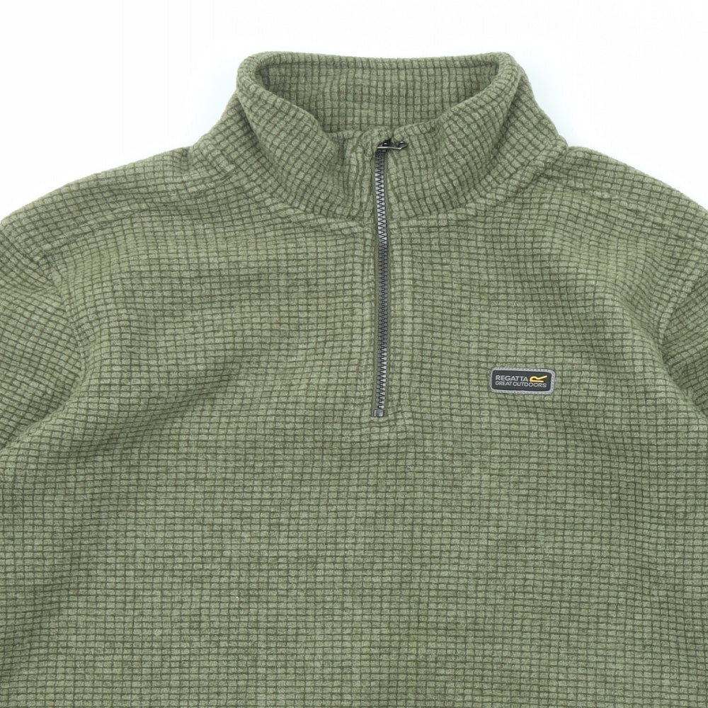 Regatta Mens Green Polyester Henley Sweatshirt Size L