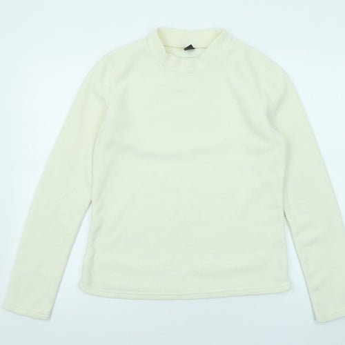 Dazy Womens Ivory Polyester Pullover Sweatshirt Size M Pullover