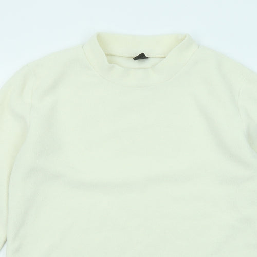 Dazy Womens Ivory Polyester Pullover Sweatshirt Size M Pullover
