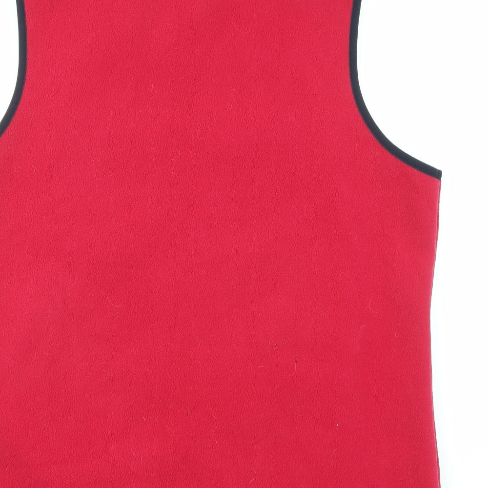 Maine New England Womens Red Gilet Jacket Size 16 Zip