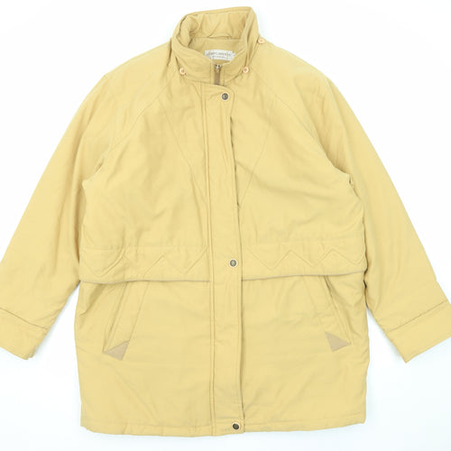 Compliments Womens Yellow Jacket Size 16 Zip