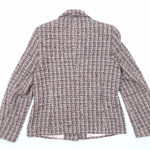 Berkertex Womens Multicoloured Jacket Blazer Size 12 Button
