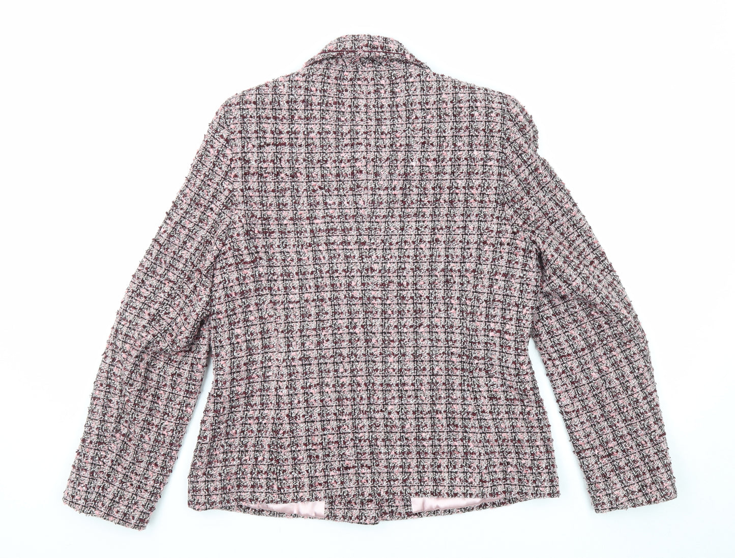 Berkertex Womens Multicoloured Jacket Blazer Size 12 Button