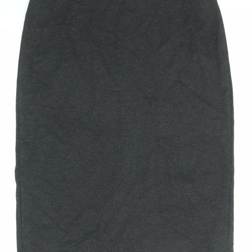 St Michael Womens Black Viscose Straight & Pencil Skirt Size 18