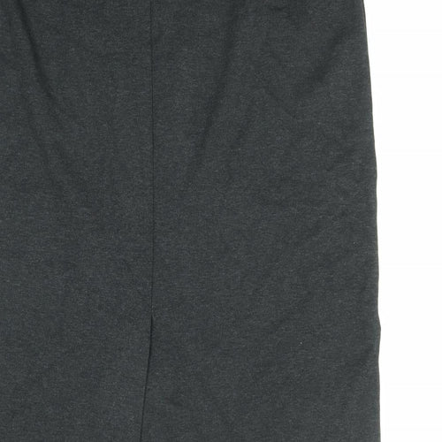 St Michael Womens Black Viscose Straight & Pencil Skirt Size 18