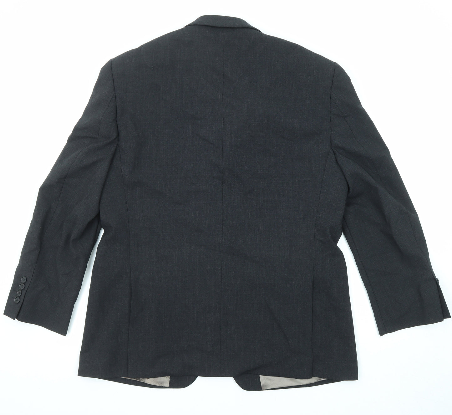 Marks and Spencer Mens Black Wool Jacket Suit Jacket Size 42 Regular