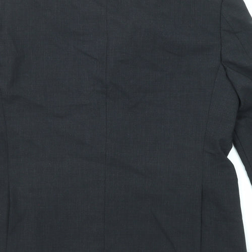 Marks and Spencer Mens Black Wool Jacket Suit Jacket Size 42 Regular