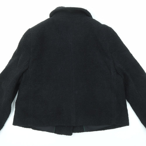 Boden Womens Black Jacket Size 18 Button