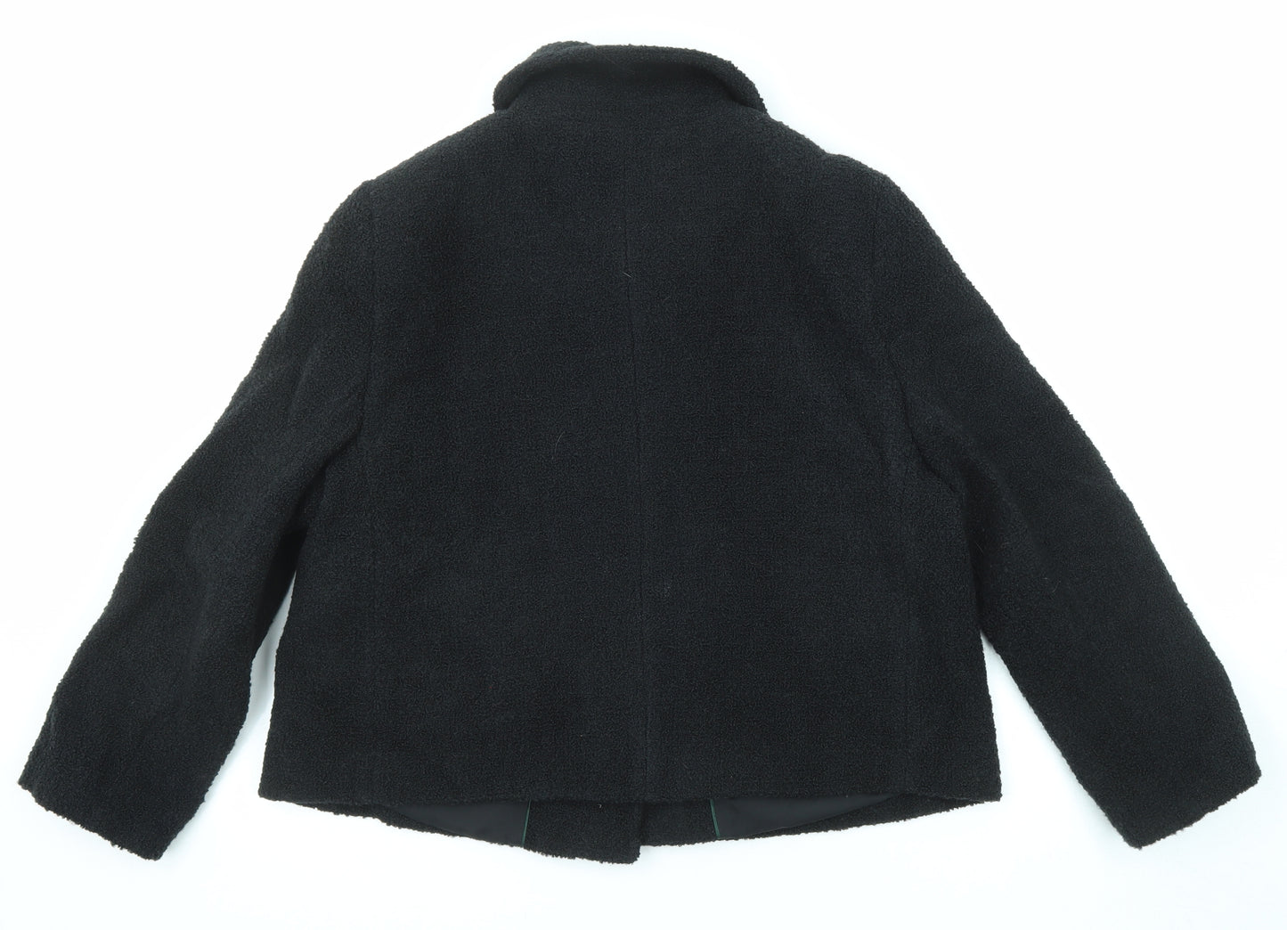 Boden Womens Black Jacket Size 18 Button