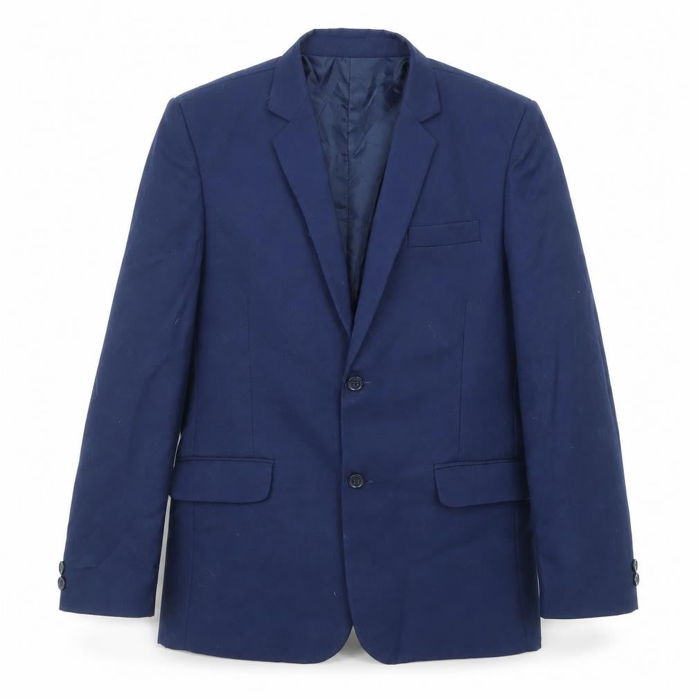 Front view of VivaKi women’s purple polyester jacket suit jacket, size UK 12