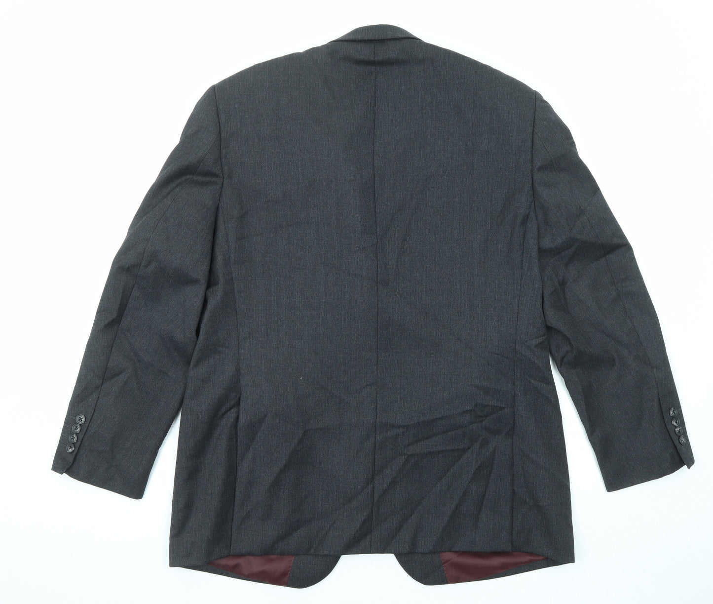 Greenwoods Mens Black Wool Jacket Suit Jacket Size 42 Regular