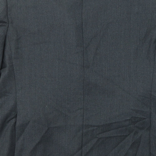 Greenwoods Mens Black Wool Jacket Suit Jacket Size 42 Regular