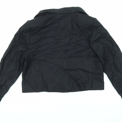 Marks and Spencer Womens Black Jacket Blazer Size 14 Button