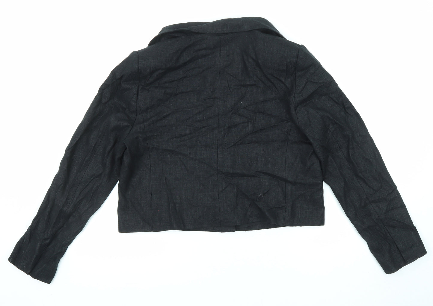 Marks and Spencer Womens Black Jacket Blazer Size 14 Button