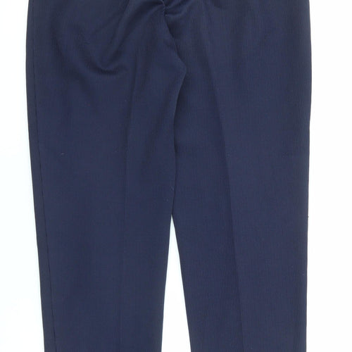 Bonmarché Womens Blue Polyester Dress Pants Trousers Size M L27 in Regular