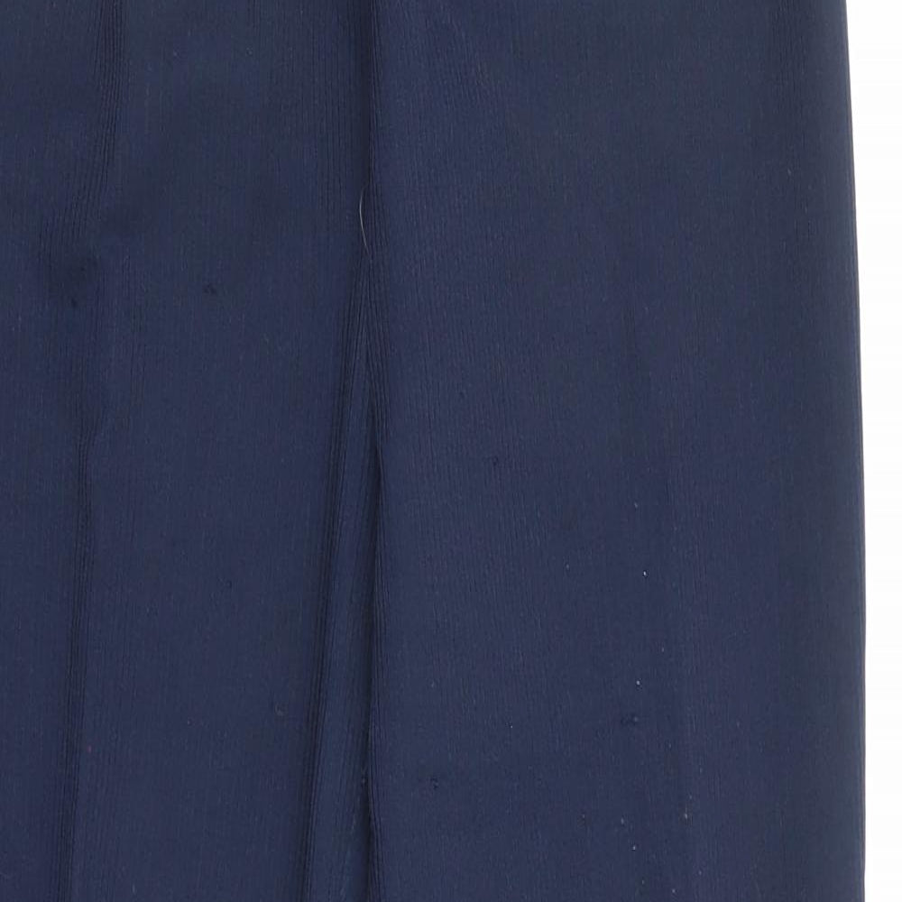 Bonmarché Womens Blue Polyester Dress Pants Trousers Size M L27 in Regular