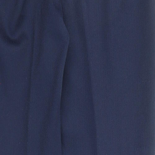 Bonmarché Womens Blue Polyester Dress Pants Trousers Size M L27 in Regular