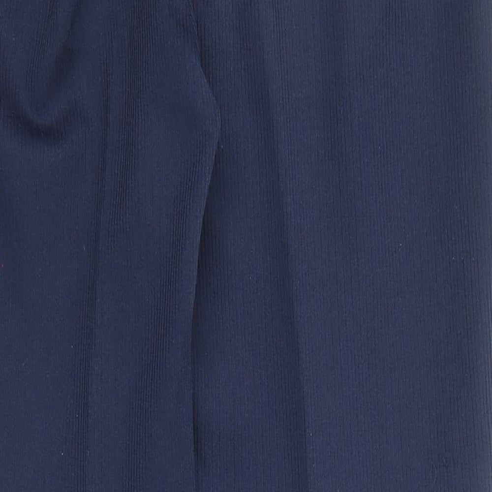 Bonmarché Womens Blue Polyester Dress Pants Trousers Size M L27 in Regular