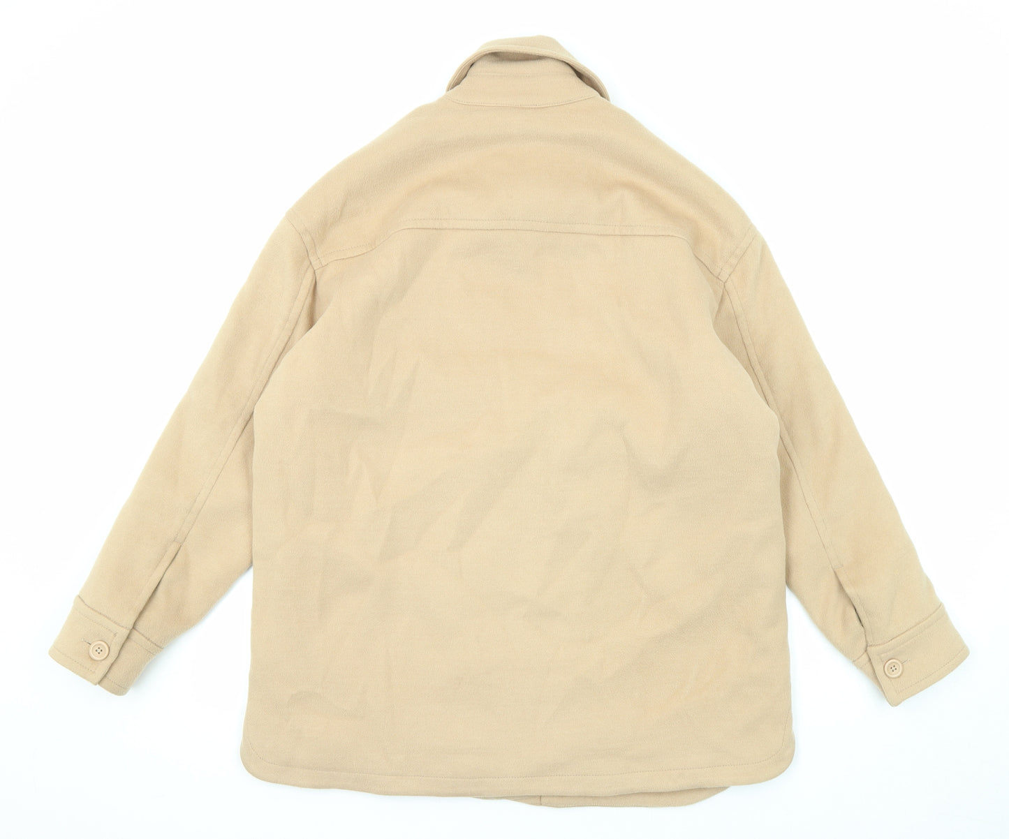 Abercrombie & Fitch Womens Beige Jacket Size 2XS Button