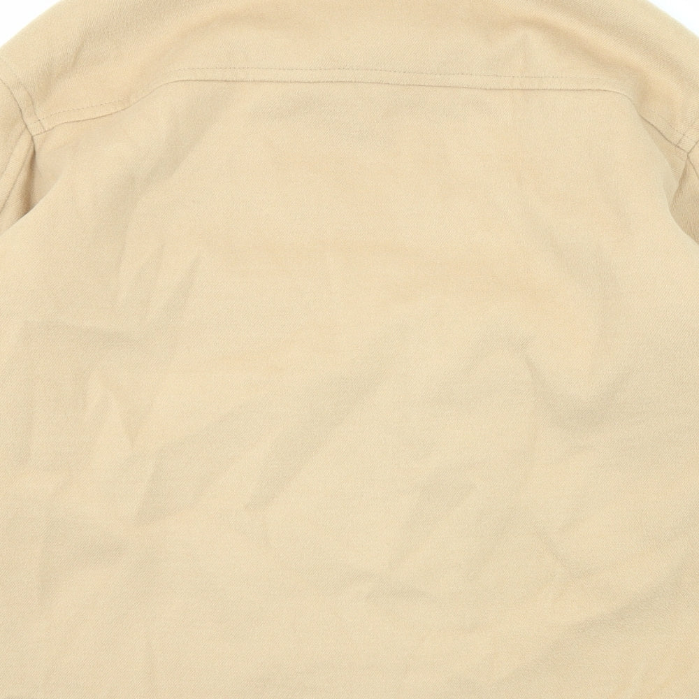 Abercrombie & Fitch Womens Beige Jacket Size 2XS Button