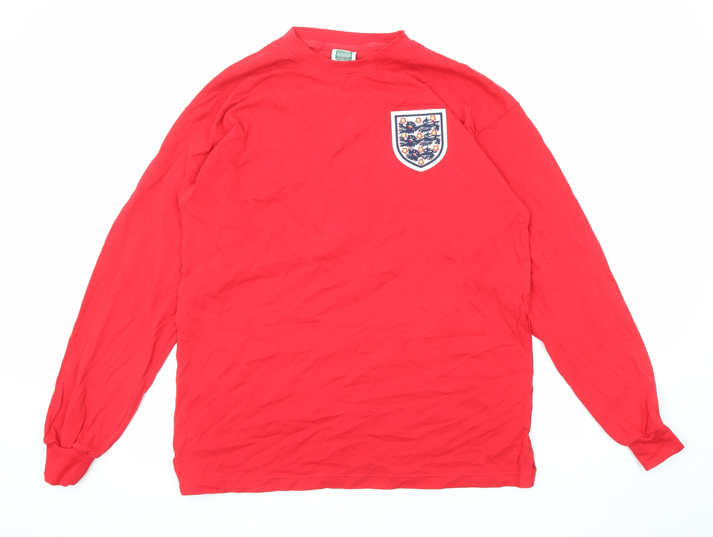 England Mens Red Cotton Pullover Sweatshirt Size XL