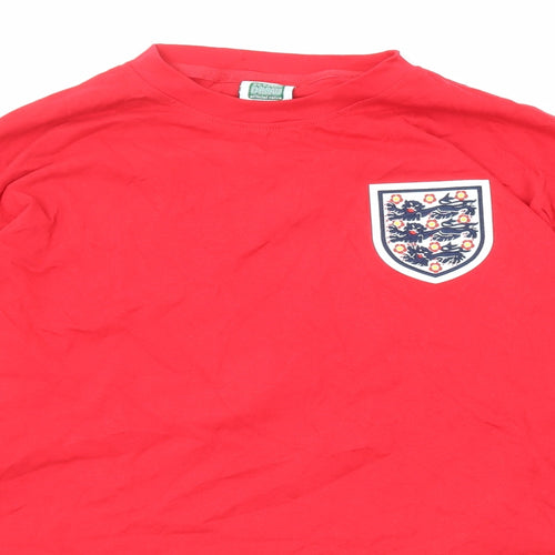 England Mens Red Cotton Pullover Sweatshirt Size XL