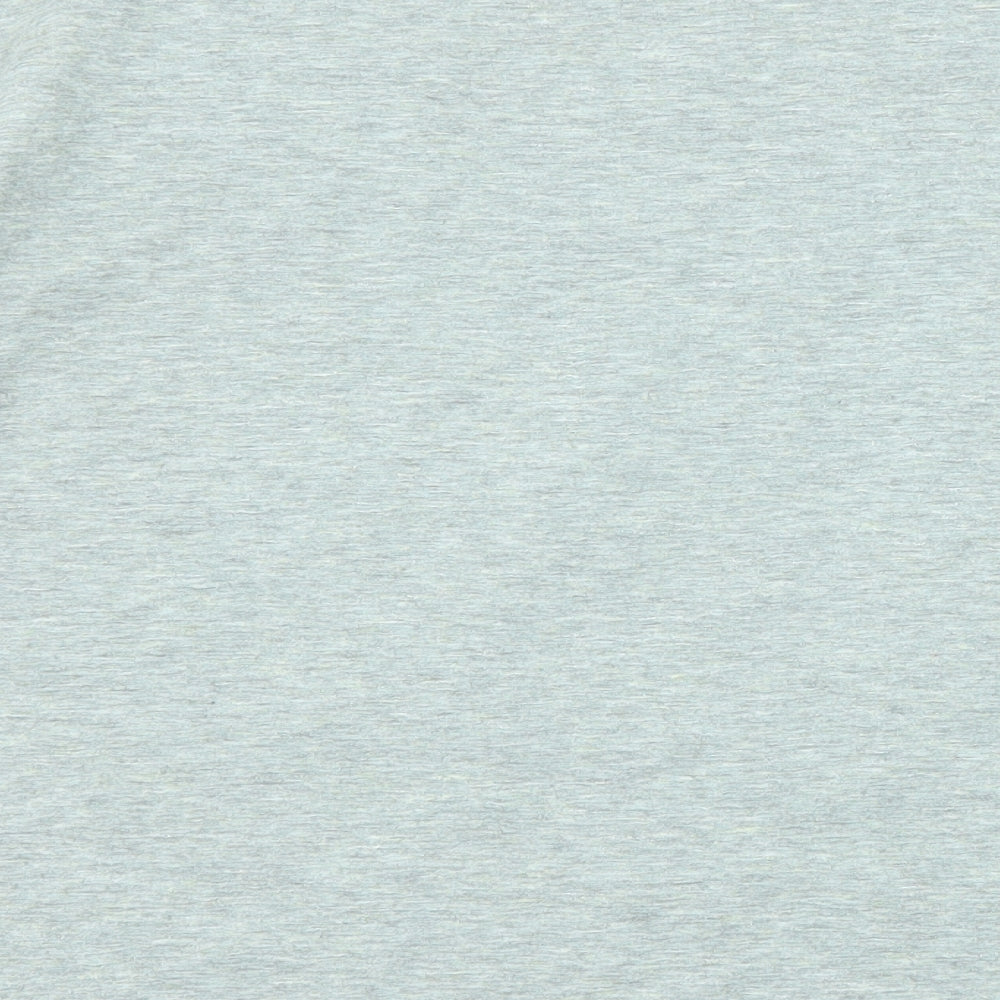 Marks and Spencer Womens Grey Polyester Basic T-Shirt Size 12 Round Neck