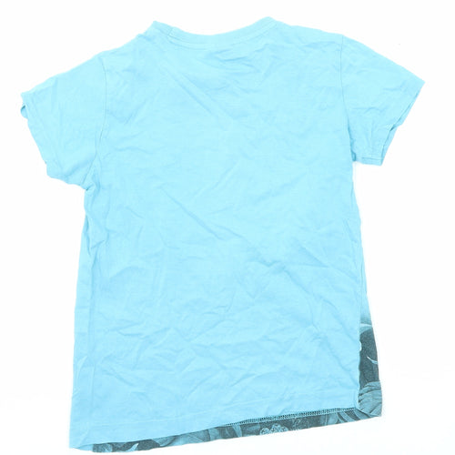 Urban Outlaws Sportswear Boys Blue Cotton Basic T-Shirt Size 9-10 Years Crew Neck Pullover