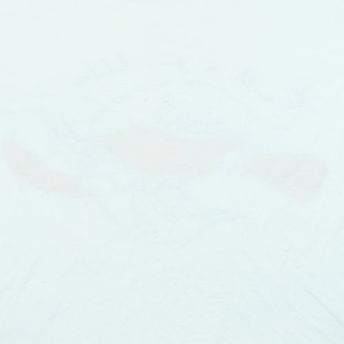 Marks and Spencer Womens White Polyester Basic T-Shirt Size 22 Round Neck - Lobster