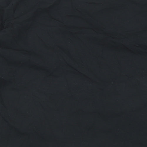 NEXT Womens Black Cotton Basic T-Shirt Size 12 Round Neck