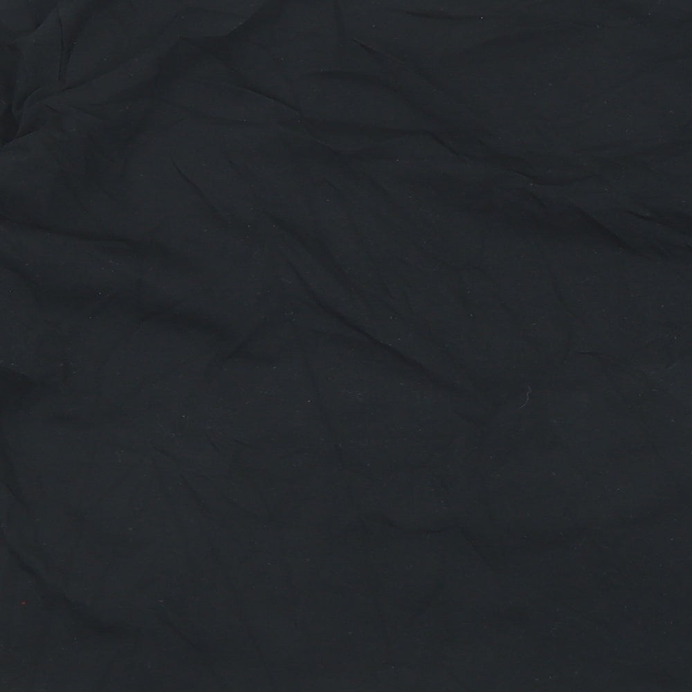 NEXT Womens Black Cotton Basic T-Shirt Size 12 Round Neck