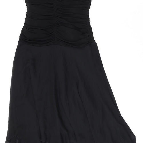 Autograph Womens Black Acetate A-Line Size 16 Square Neck Zip - Strapless