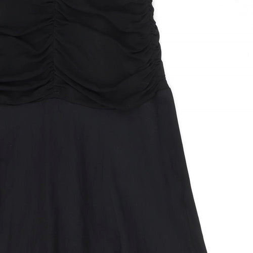 Autograph Womens Black Acetate A-Line Size 16 Square Neck Zip - Strapless
