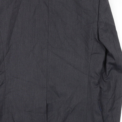Marks and Spencer Mens Grey Polyester Jacket Suit Jacket Size 38 Regular