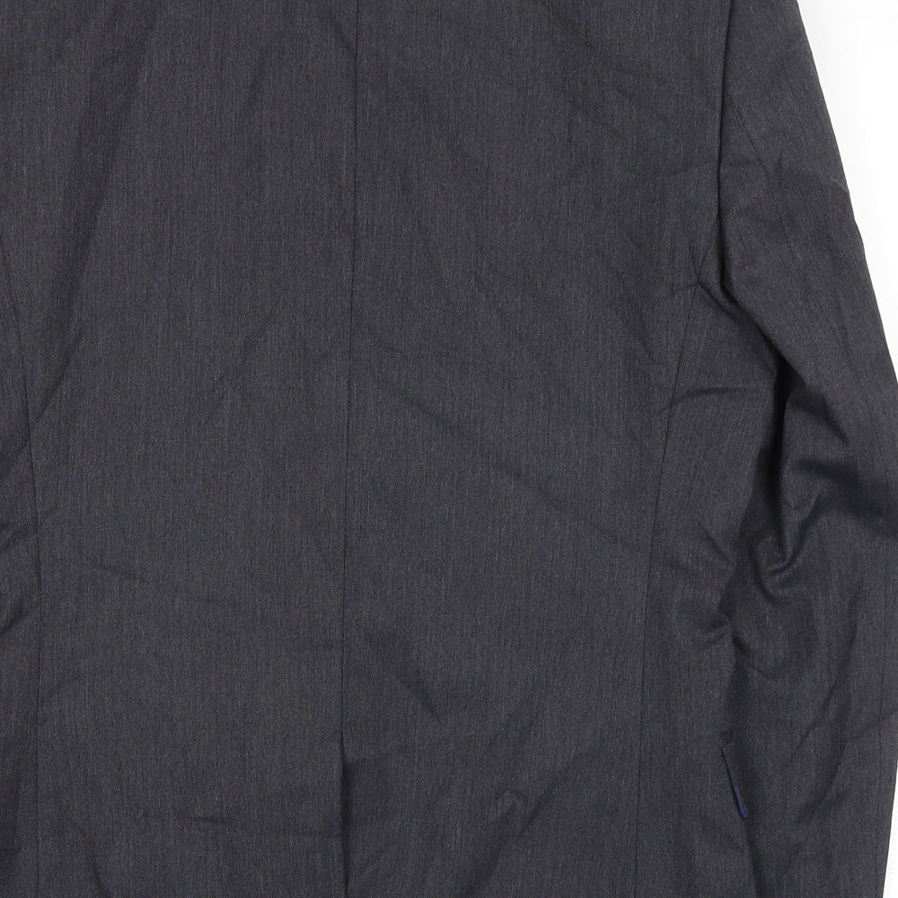 Marks and Spencer Mens Grey Polyester Jacket Suit Jacket Size 38 Regular