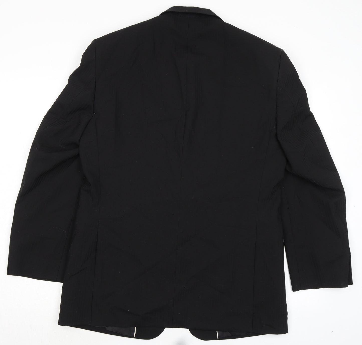 Tom English Mens Black Wool Jacket Suit Jacket Size 40 Regular