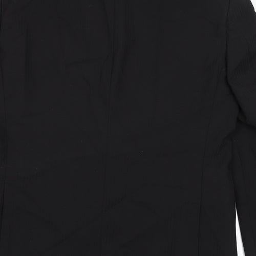Tom English Mens Black Wool Jacket Suit Jacket Size 40 Regular