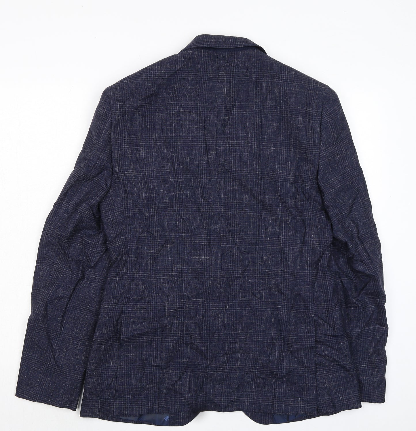 Reda Mens Blue Lyocell Jacket Suit Jacket Size 40 Regular