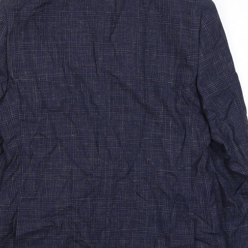Reda Mens Blue Lyocell Jacket Suit Jacket Size 40 Regular