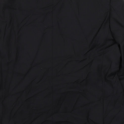 Reine Schurwolle Mens Black Wool Jacket Suit Jacket Size 44 Regular