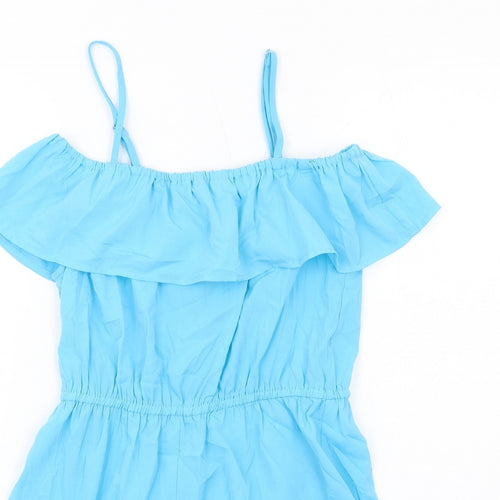 Be You Womens Blue Polyester Playsuit One-Piece Size 8 Pullover