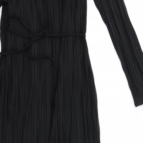 Marks and Spencer Womens Black Polyester Maxi Size 18 Boat Neck Pullover