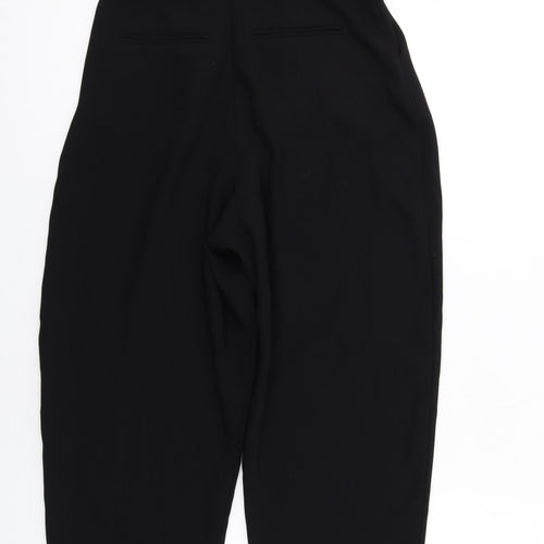 Topshop Womens Black Polyester Jumpsuit One-Piece Size 8 L29 in Zip