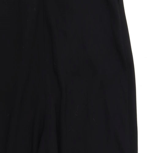 Topshop Womens Black Polyester Jumpsuit One-Piece Size 8 L29 in Zip