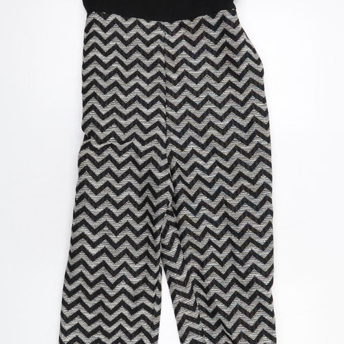 ASOS Womens Multicoloured Herringbone Polyester Jumpsuit One-Piece Size 10 L29 in Zip